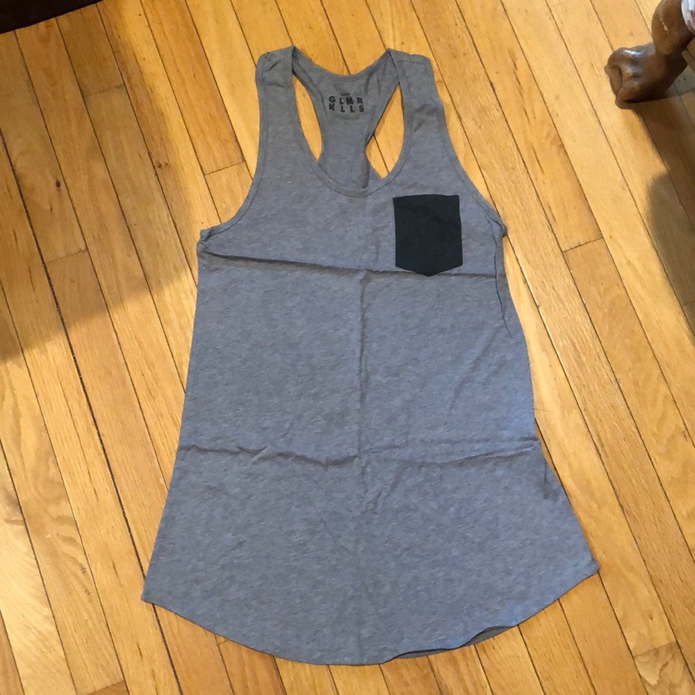 Gray Racerback Tunic